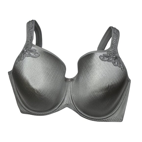 ⭐ NWT Fit Fully Yours Maxine Moulded Bra • Silver Stripe • 36F ⭐ - Picture 1 of 7